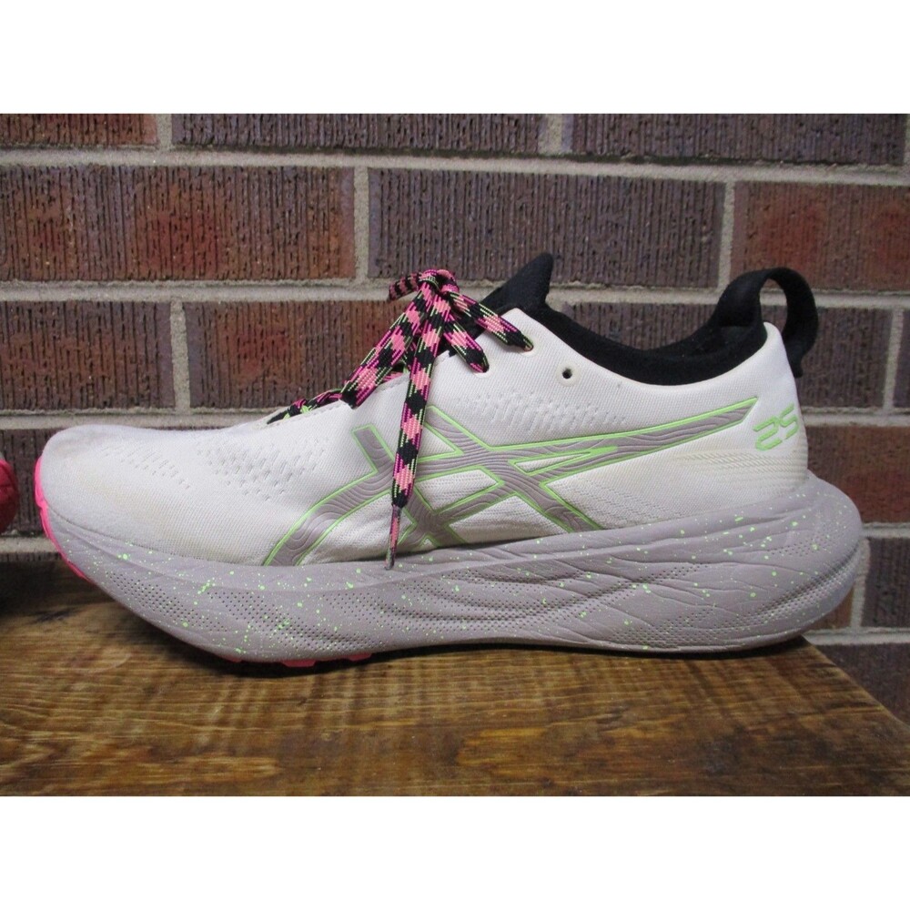 Asics Womens Gel Nimbus 25 TR 1012B581 White Trail Running Shoes Sneakers 10 - Picture 16 of 16